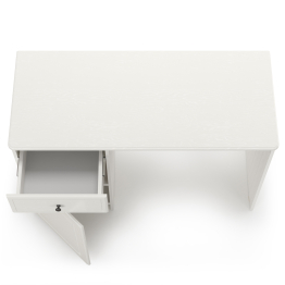 Стол письменный Роуз 12.148 белый(тиснение Поры дерева)/ясень ваниль