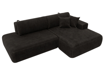 Диван угловой Лига-036 НПБ Модерн правый угол, велюр BRUT