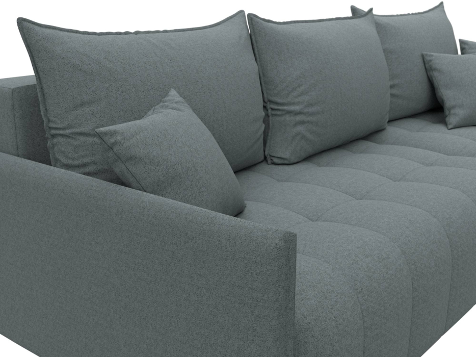 Диваны угловые в гостиную, Диван угловой Лига-054 НПБ угол универсальный, рогожка Амур