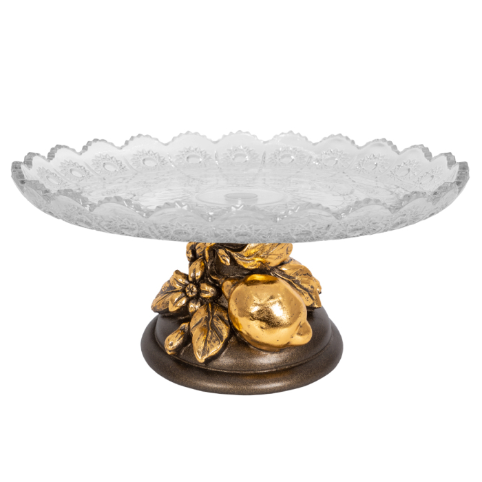 Прочая посуда и аксессуары, Фруктовница Лайм Дженоа со стеклянной чашей