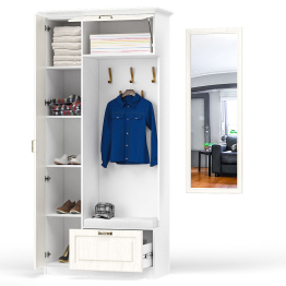 Прихожая с зеркалом и карнизом Ливерпуль