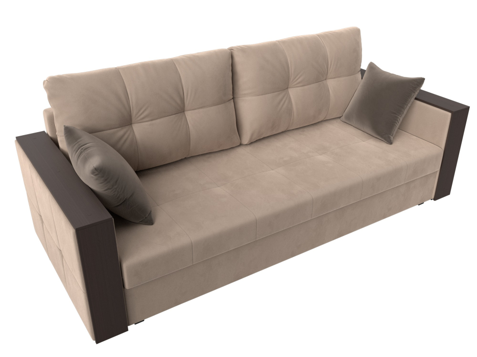 Диваны еврокнижки, Прямой диван Валенсия Лайт, велюр