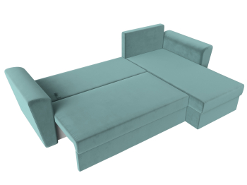 Угловой диван Амстердам Лайт правый угол, велюр