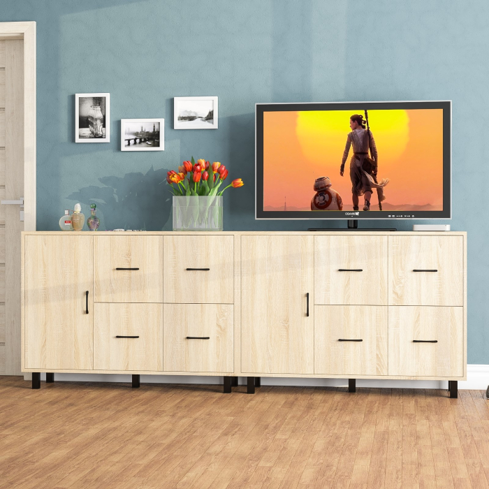 ТВ-тумбы, Два комода РВК 125-1204 с дверкой и 4-мя ящиками