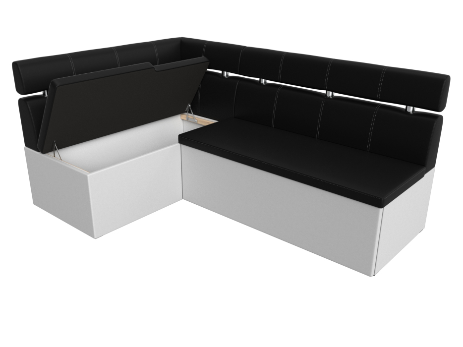 Диваны угловые кухонные, Кухонный угловой диван Классик левый угол, экокожа