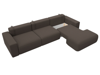 Диван угловой Лига-036 НПБ Классик Лонг правый угол, рогожка Амур