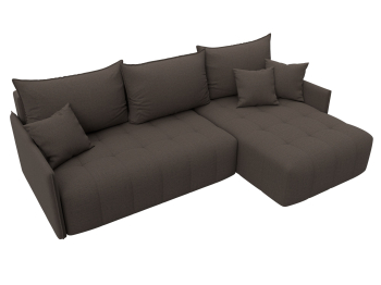 Диван угловой Лига-054 НПБ угол универсальный, рогожка Амур