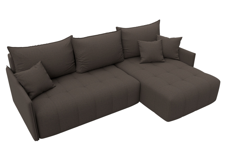 Диваны угловые в гостиную, Диван угловой Лига-054 НПБ угол универсальный, рогожка Амур