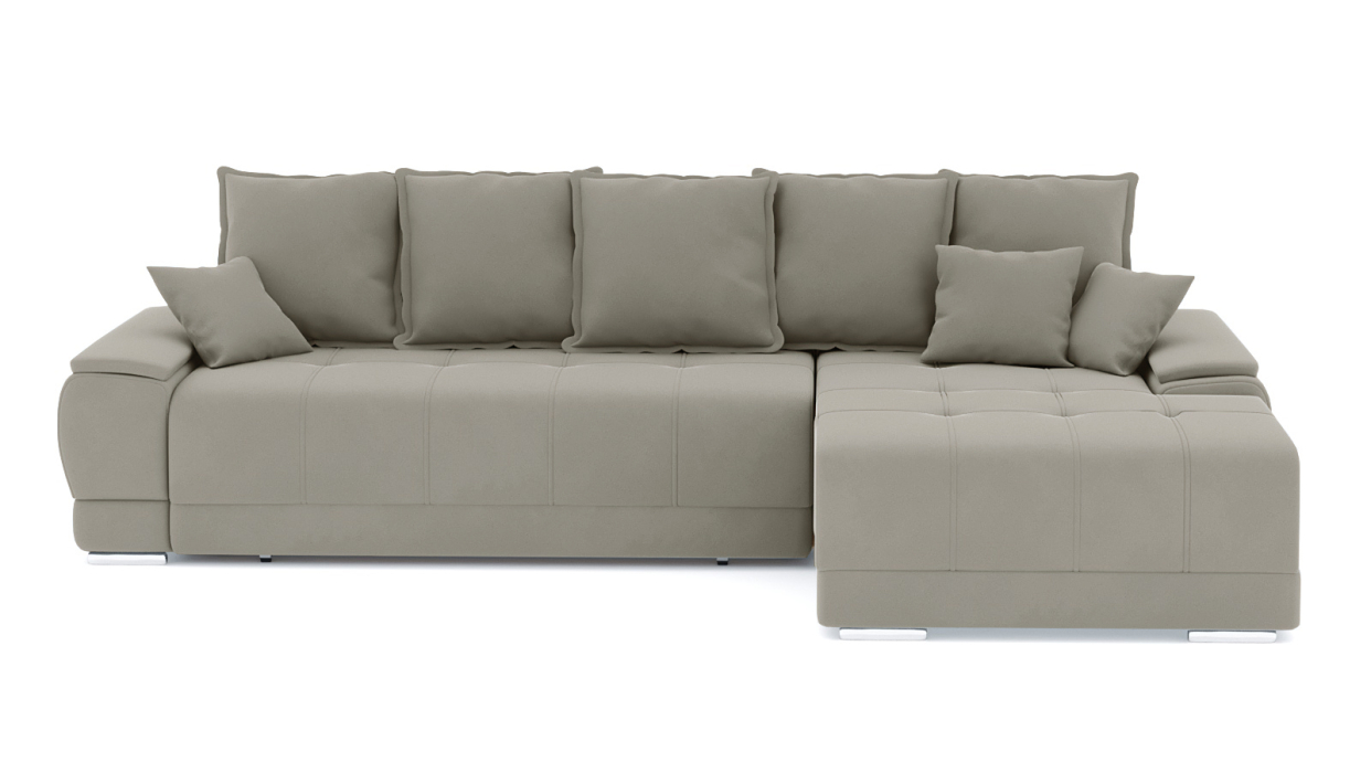 Диваны угловые в гостиную, Диван-кровать угловой Нордвикс ПБ, велюр