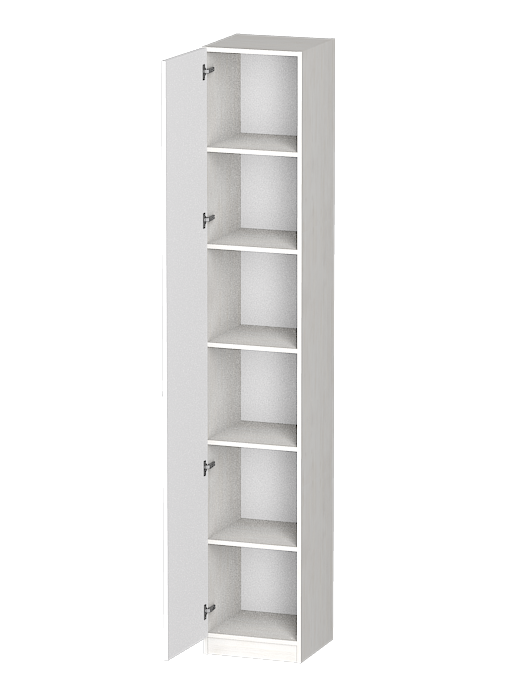 Шкафы одностворчатые, Распашной шкаф Лайф с полками 40*40*240 Северное дерево