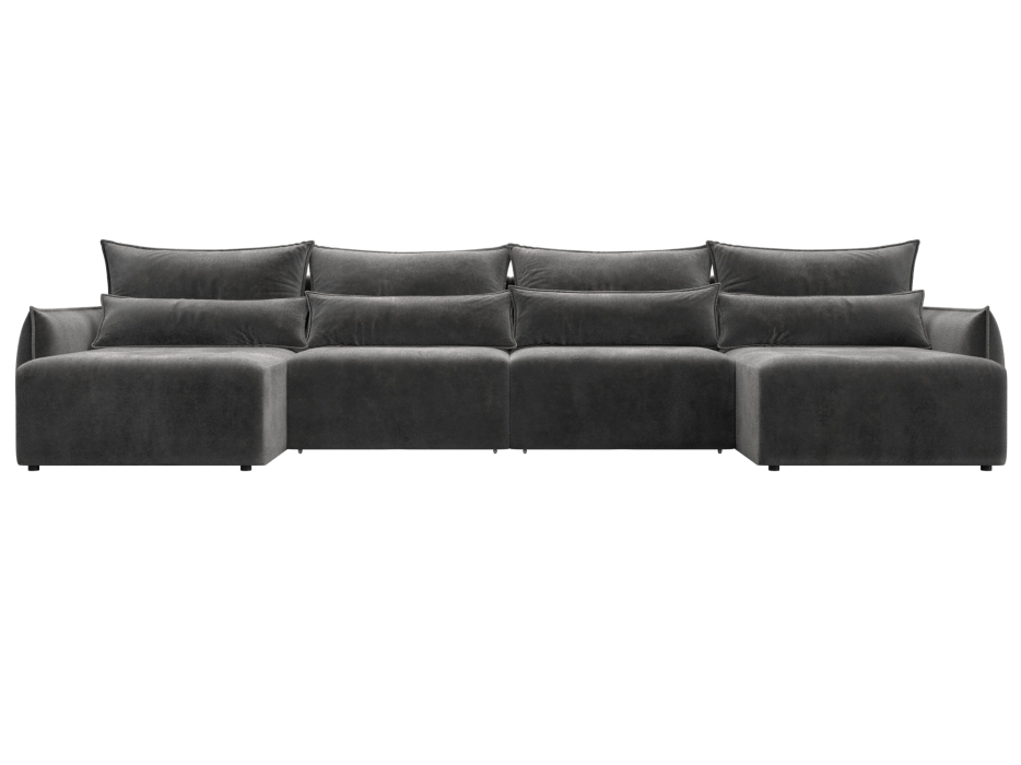 Диваны еврокнижки, Диван П-образный Лига-051 НПБ Лонг, велюр TOWER