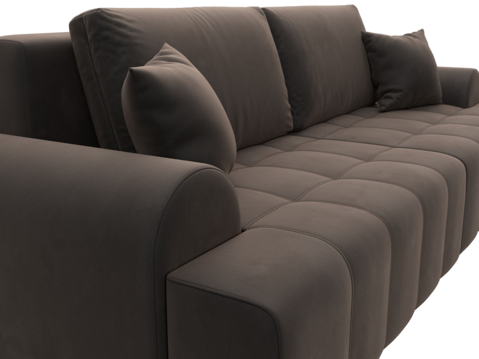 Диваны еврокнижки, Диван прямой Лига-080, велюр SEVEN