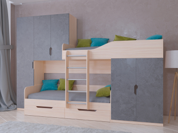 Кровать двухъярусная Лео