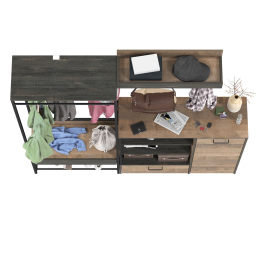 Прихожая с вешалкой для одежды и тумбой-комодом Трувор