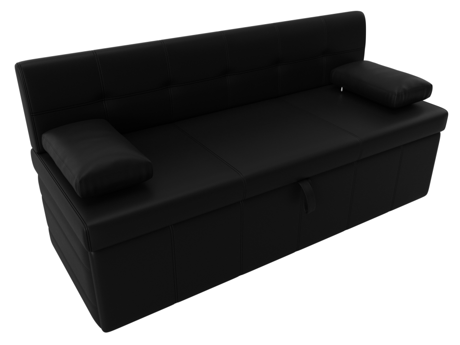 Диваны прямые кухонные, Кухонный прямой диван Лео, экокожа