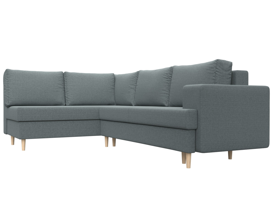 Диваны угловые в гостиную, Диван угловой Сильвана левый угол, рогожка Амур