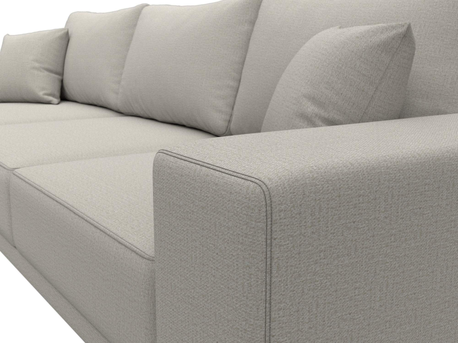 Диваны угловые в гостиную, Диван угловой Льюес левый, рогожка Амур