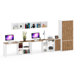 Мебель для двоих подростков с двумя столами-трансформерами Лидер-8 набор № 59