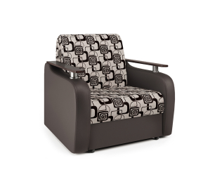 Кресло-кровать Гранд Д, экокожа/шенилл