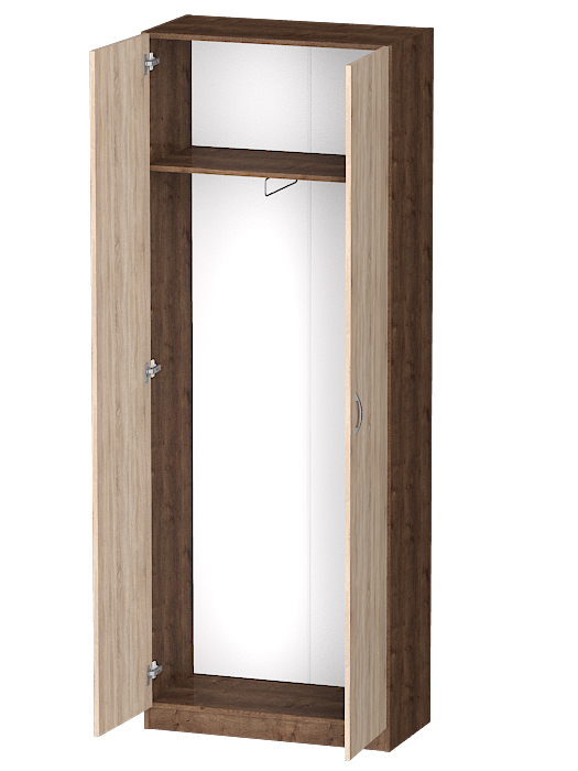 Для одежды, Распашной шкаф Лайф для одежды 80*40*215 Дуб экспрессив