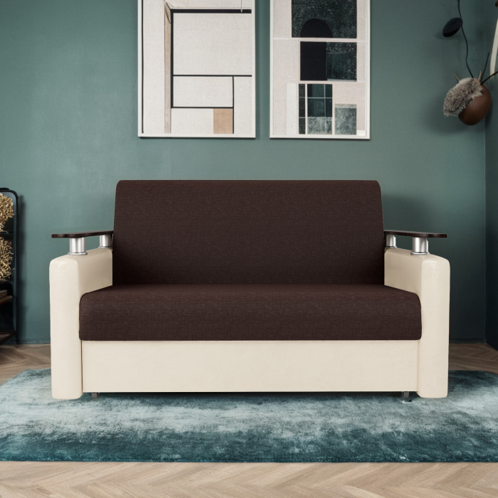 Диваны, Диван-кровать Шарм 140, рогожка/экокожа