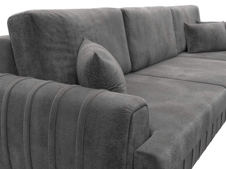 Диваны еврокнижки, Диван прямой Лига-057 НПБ Лонг, велюр TOWER