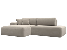 Диваны угловые в гостиную, Диван угловой Лига-036 Модерн левый угол, микровельвет