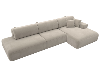 Диван угловой Лига-036 Модерн Лонг правый угол, микровельвет