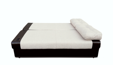 Диван-кровать еврокнижка, Амстердам мини 150, рогожка/экокожа