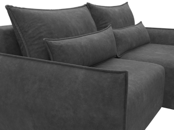 Диван угловой Лига-051 НПБ угол универсальный, велюр BRUT