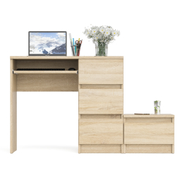 Стол компьютерный Мори МС-6 правое исполнение с тумбочкой 400-1