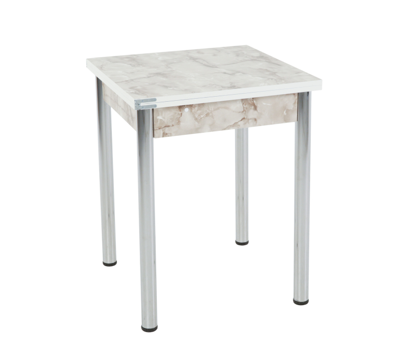 Обеденные столы, Стол обеденный раскладной 80 хром