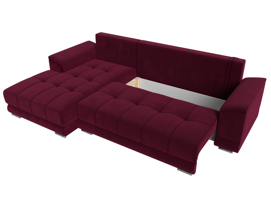 Диваны угловые в гостиную, Угловой диван НордСтар левый угол, микровельвет