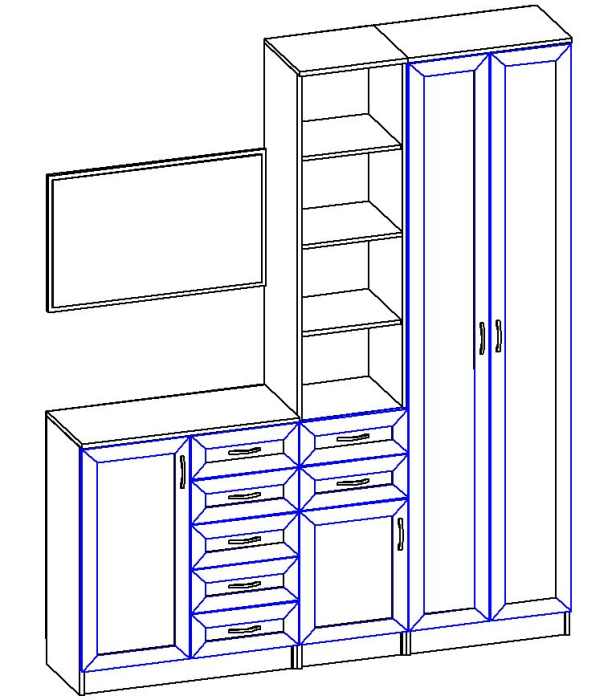 Прихожие, Композиция ГОРИЗОНТ Р-8
