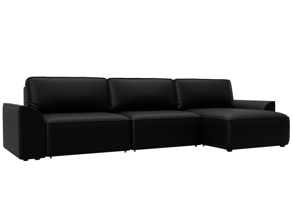 Диваны угловые в гостиную, Диван угловой Лига-048 НПБ лонг, экокожа GRIFON