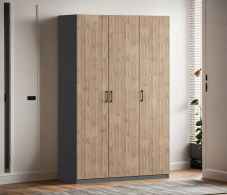 Для одежды, Шкаф трехдверный Макс 1500 мм, вариант №1 (ЛДСП)