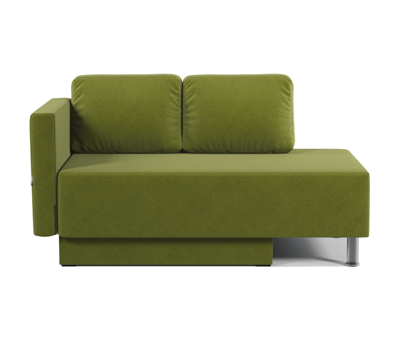 Диваны прямые кухонные, Кушетка Леон левый, велюр