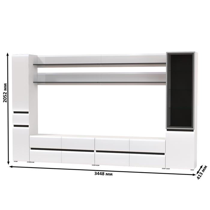 Стенки для гостиной, Сидней мебель для гостиной корпусная № 126