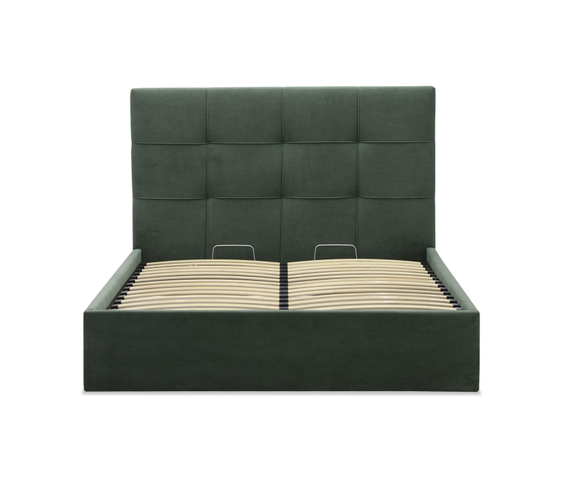 Мягкая кровать, Двуспальная кровать НАВИ 180х200, с подъемным механизмом, велюр