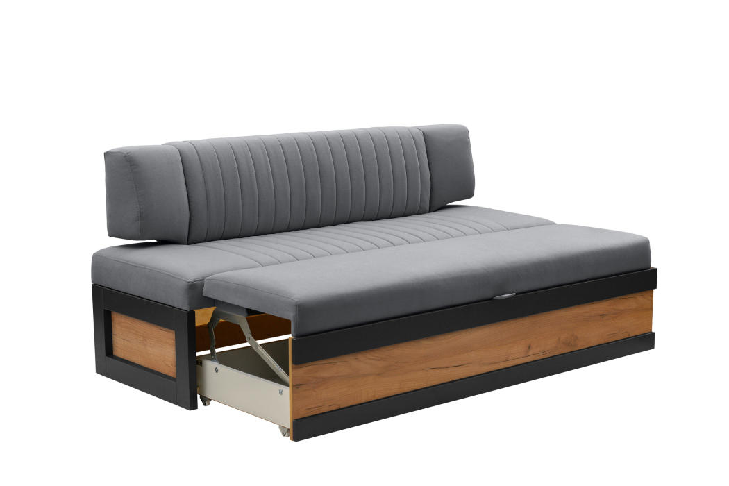 Диваны прямые кухонные, Прямой кухонный диван Парус 174 Дуб крафт золотой