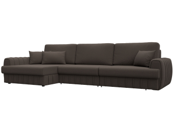 Диван угловой Лига-057 НПБ Лонг угол левый, рогожка Амур