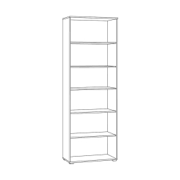 Шкаф-витрина 16.394.02 Остин Белый шагрень