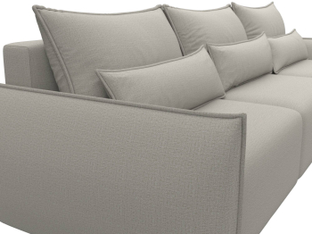 Диван угловой Лига-051 НПБ Лонг угол универсальный, рогожка Амур