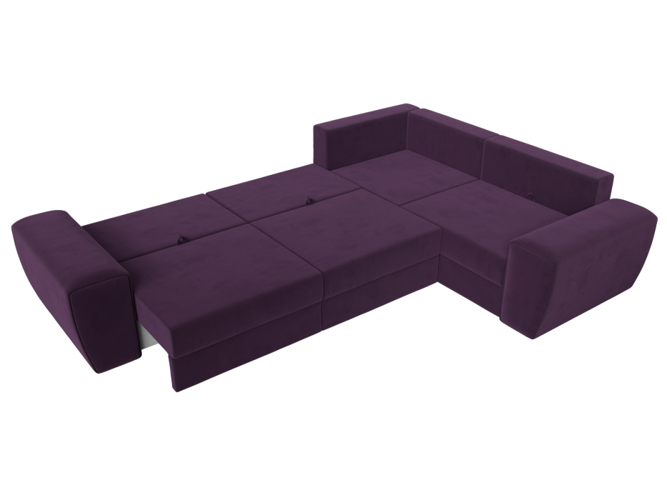 Диваны угловые в гостиную, Диван угловой Лига-008 Long правый, велюр