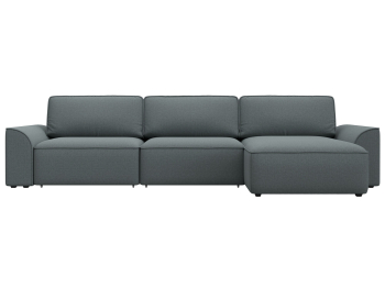 Диван угловой Лига-048 НПБ лонг, рогожка Амур