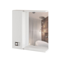 Стеллажи и полки, Шкаф навесной КВАДРО-65 левый с подсветкой (ПВХ)