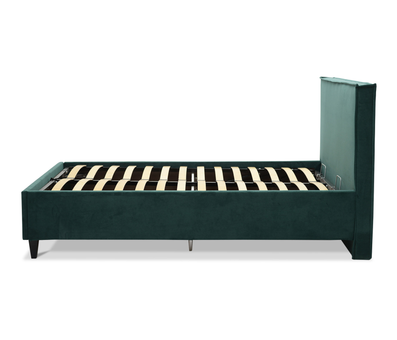 Мягкая кровать, Двуспальная кровать БЛЭР 180х200, с подъемным механизмом, велюр