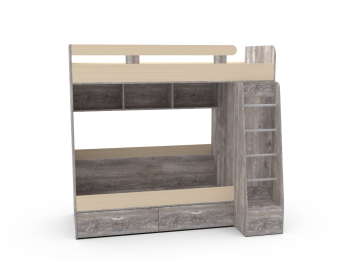 Двухъярусная кровать Юниор 6, Бетон