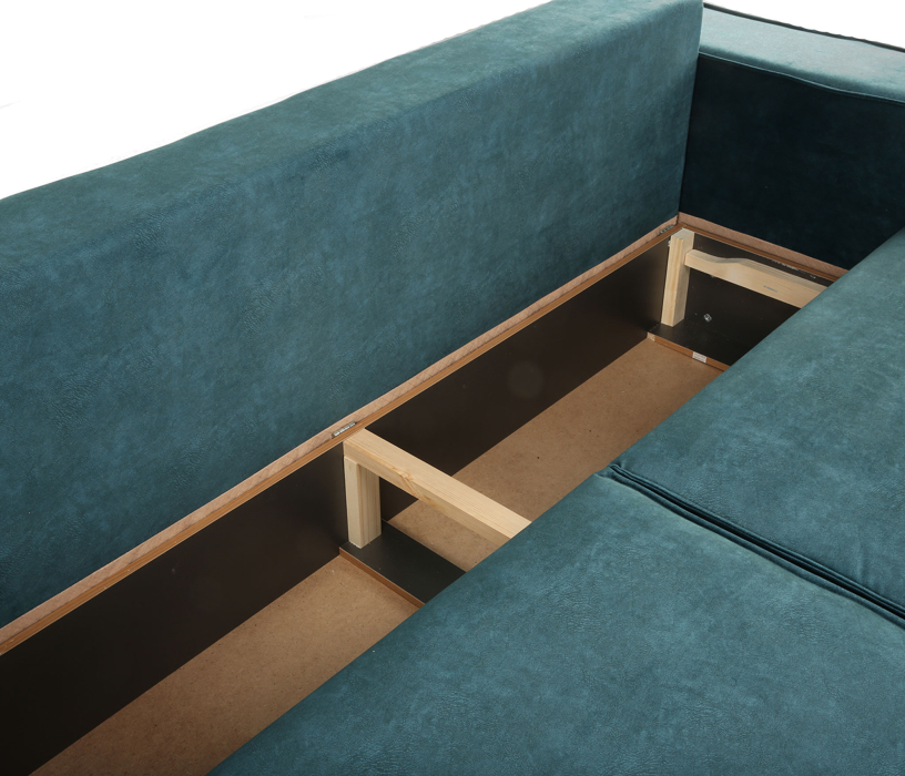 Диваны с ящиком для белья, Диван-кровать Лофт, велюр