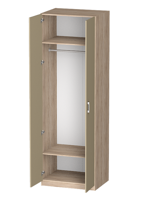 Для одежды, Распашной шкаф Лайф для одежды 80*60*240 Дуб сонома